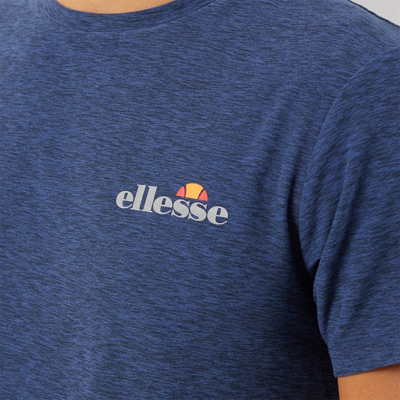 Ellesse Mens Dundalk Running Top Navy Marl - Image 5