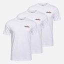 Ellesse Mens Aveni Three Pack T-Shirts White