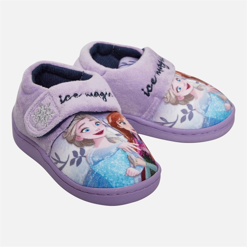 FROZEN Girls Amaya Slippers Lilac/Multi - Image 1