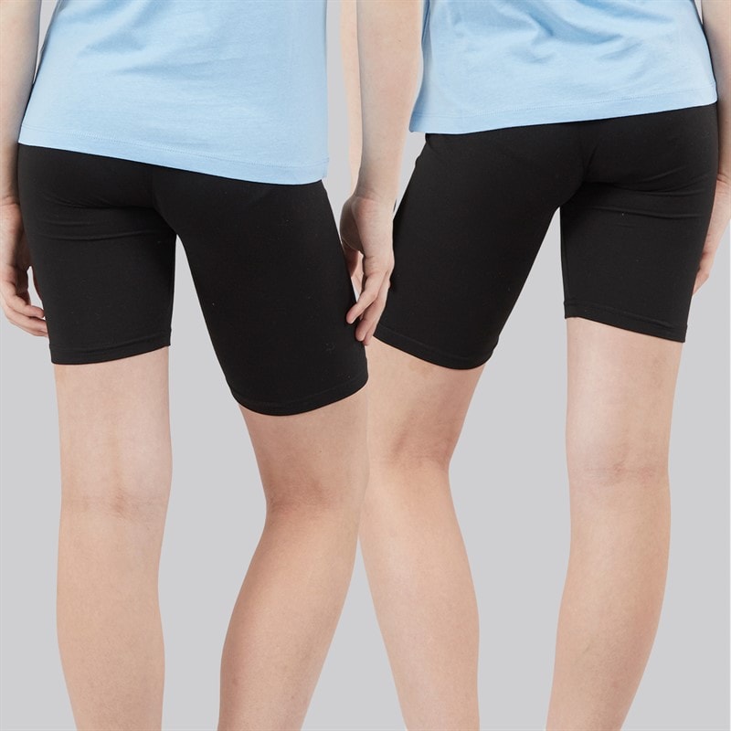 Board Angels Girls Two Pack Cycling Shorts Black - Image 2