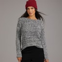 Board Angels Womens Scoop Neck Sweater Multi