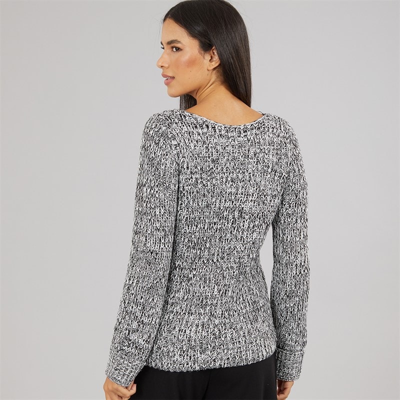 Board Angels Womens Scoop Neck Sweater Multi - Image 2