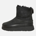 FitFlop Womens Gen-FF Mini Double-Faced Shearling Boots All Black