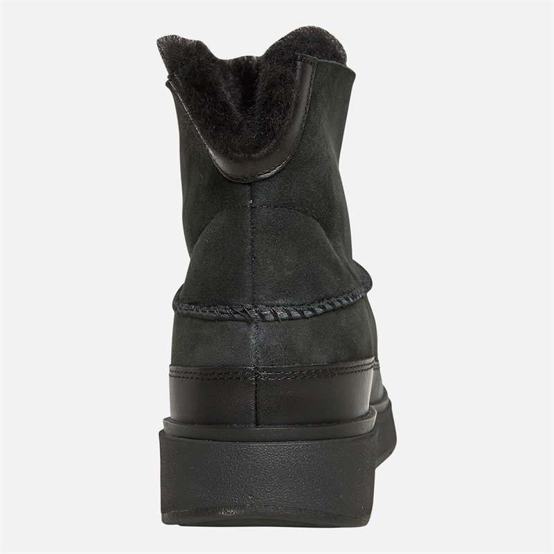 FitFlop Womens Gen-FF Mini Double-Faced Shearling Boots All Black - Image 3