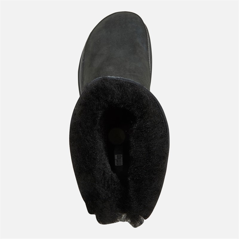 FitFlop Womens Gen-FF Mini Double-Faced Shearling Boots All Black - Image 4