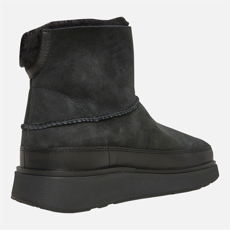 FitFlop Womens Gen-FF Mini Double-Faced Shearling Boots All Black - Image 5