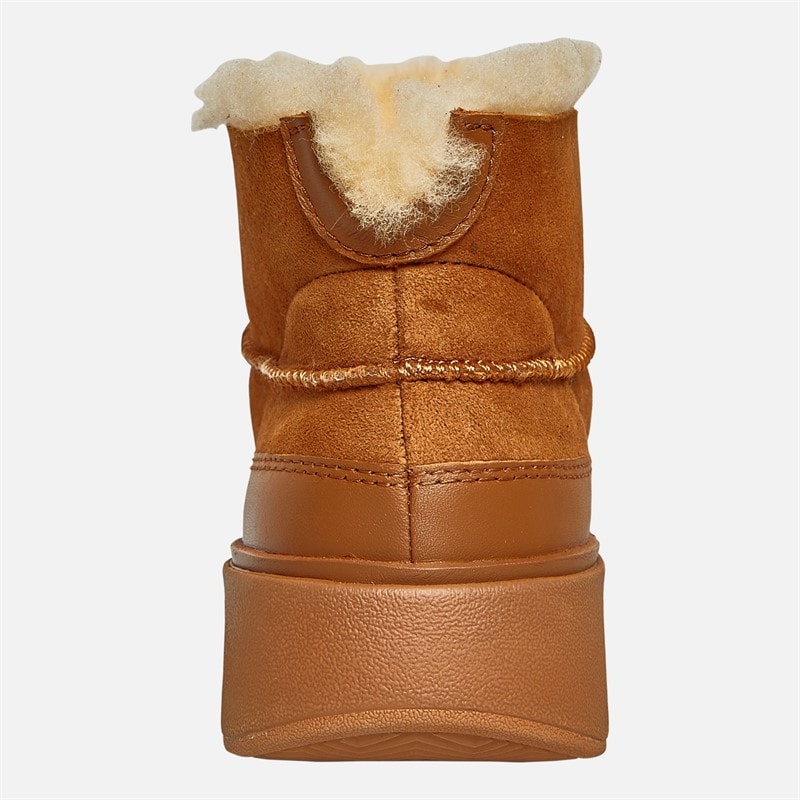FitFlop Womens Gen-FF Ultra-Mini Double-Faced Shearling Boots Desert Tan - Image 3