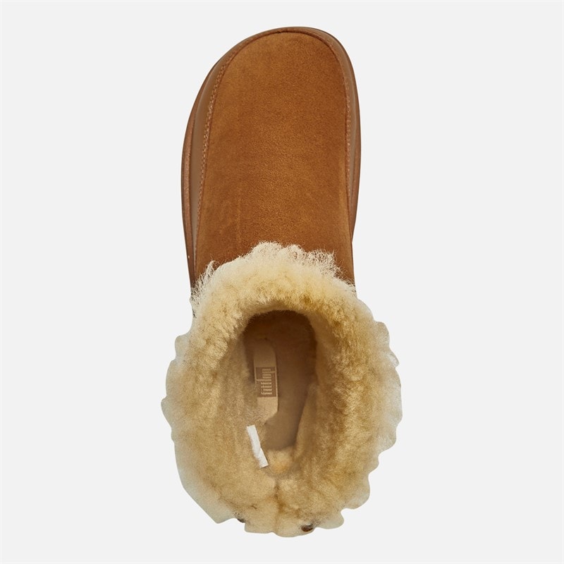 FitFlop Womens Gen-FF Ultra-Mini Double-Faced Shearling Boots Desert Tan - Image 4