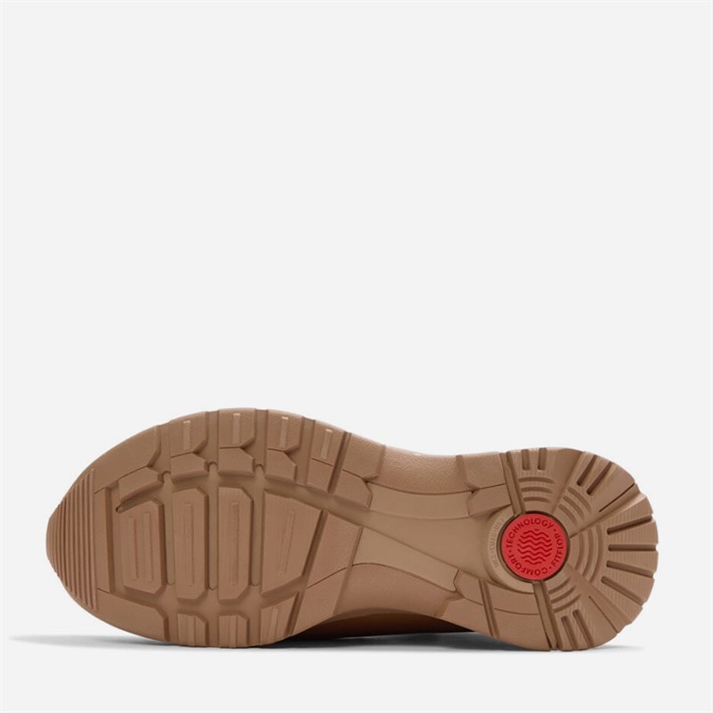 FitFlop Womens Neo D Hyker Warm Suede Pull On Outdoor Mini Boots Desert Tan - Image 2