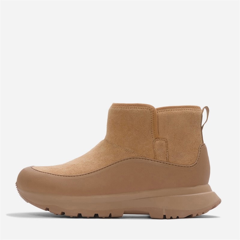 FitFlop Womens Neo D Hyker Warm Suede Pull On Outdoor Mini Boots Desert Tan - Image 5