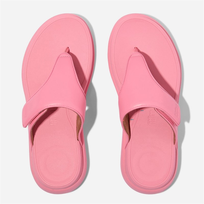 FitFlop Womens F-Mode Go Adjustable Flatform Toe-Post Sandals Pink Perfect - Image 3