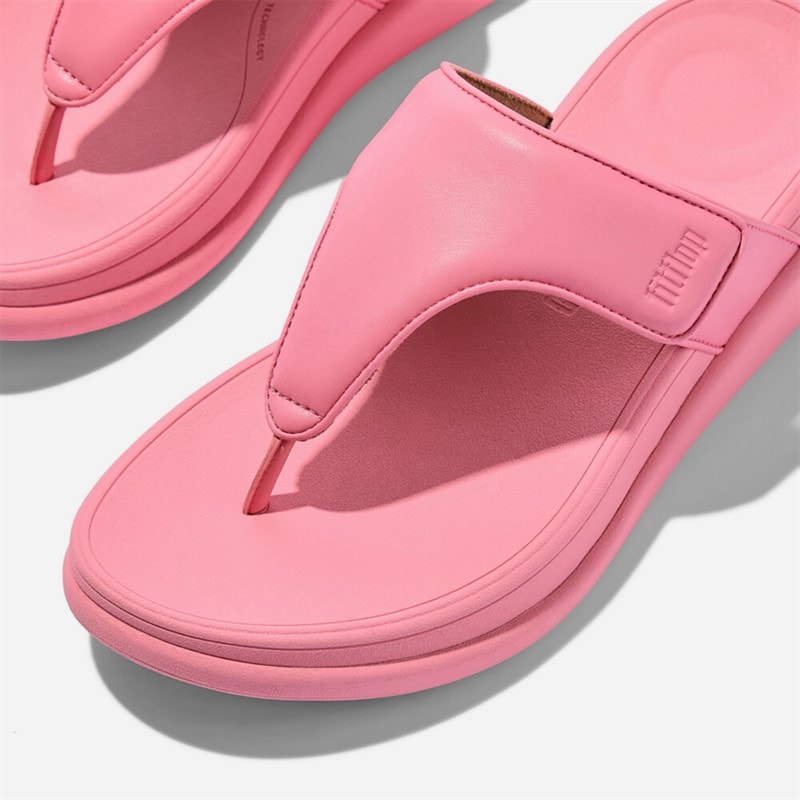 FitFlop Womens F-Mode Go Adjustable Flatform Toe-Post Sandals Pink Perfect - Image 4