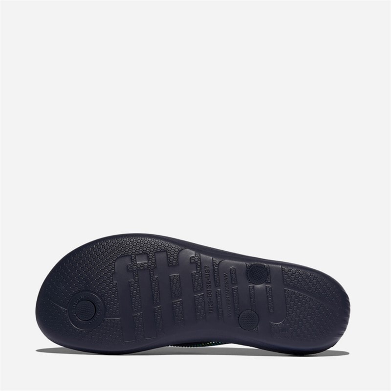 FitFlop Womens Iqushion Sparkle Flip Flops Midnight Navy - Image 5