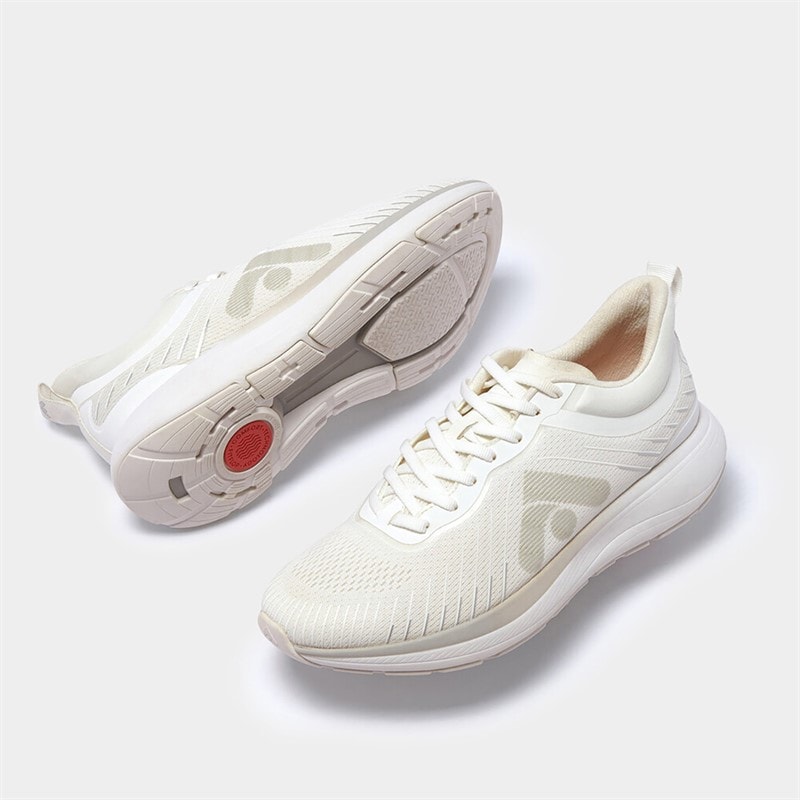 FitFlop Womens FF Mesh Running Trainers Urban White - Image 2