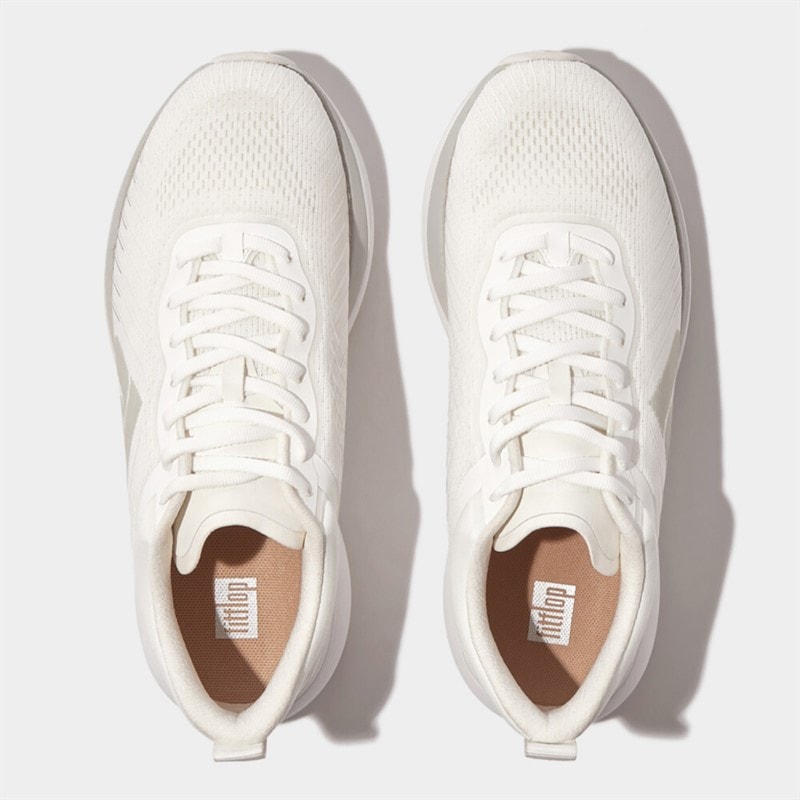 FitFlop Womens FF Mesh Running Trainers Urban White - Image 4
