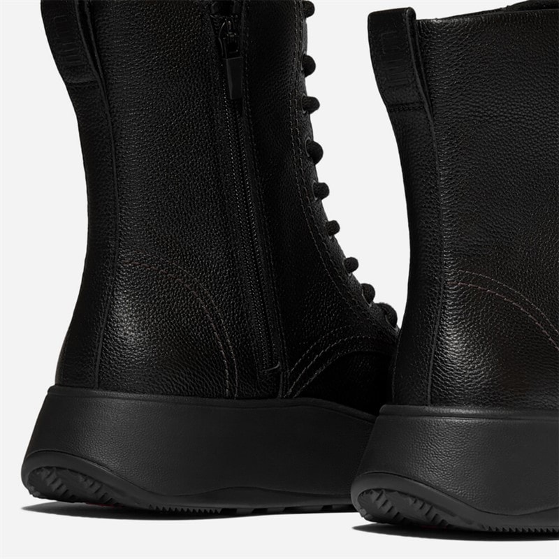 FitFlop Womens F-Mode Laced Ankle Boots Black - Image 3