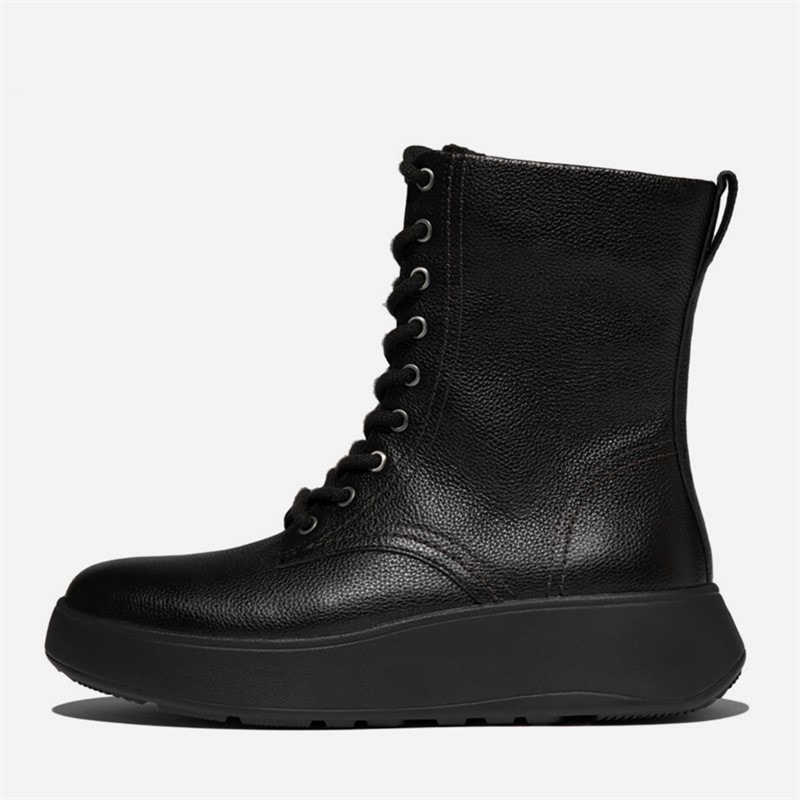FitFlop Womens F-Mode Laced Ankle Boots Black - Image 5