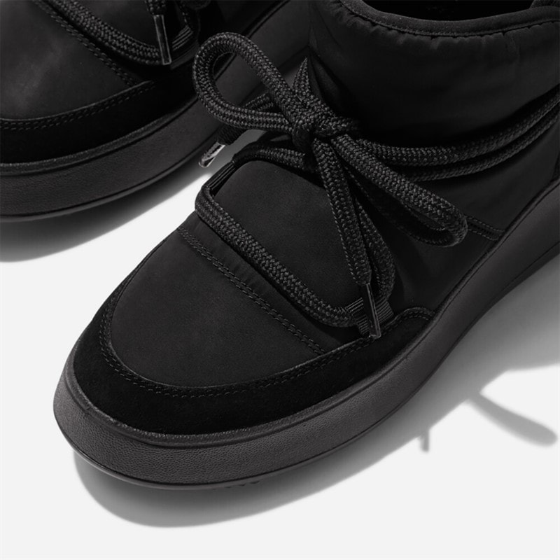 FitFlop Womens F-Mode Water Resistant Flatform Booties Black - Image 4