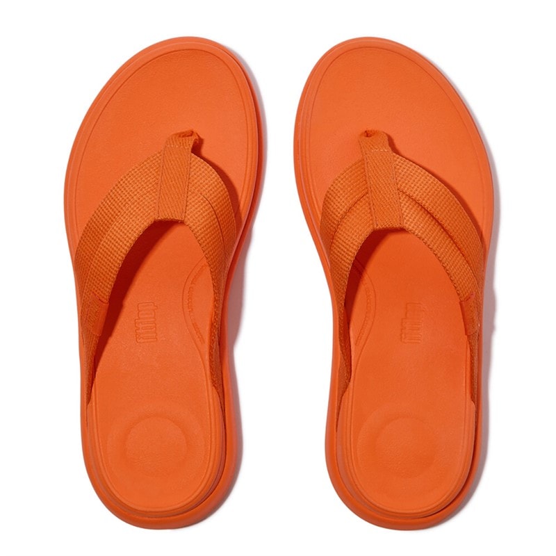 FitFlop Womens F-Mode Flatform Strappy Flip Flops Satsuma - Image 3