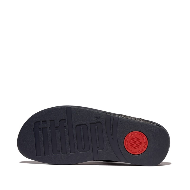 FitFlop Womens Lulu Multi Tonal Glitter Toe Post Sandals Midnight Navy Mix - Image 5