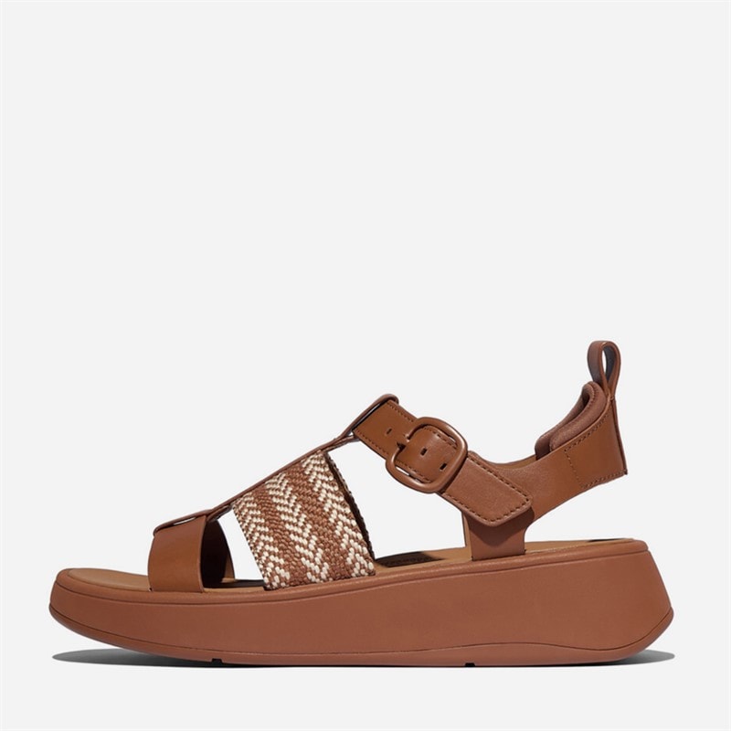 FitFlop Womens F-Mode Fisherman Sandals Deep Tan/Paris Beige - Image 1