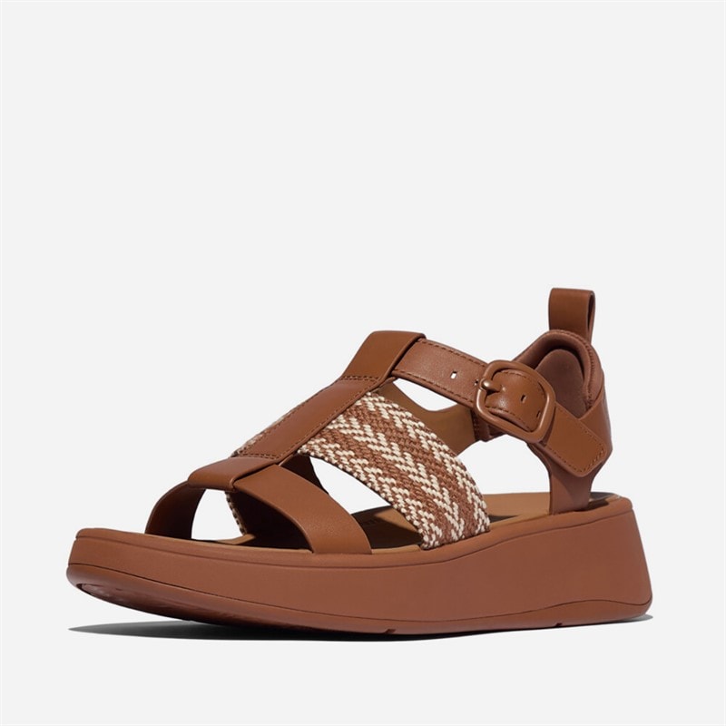 FitFlop Womens F-Mode Fisherman Sandals Deep Tan/Paris Beige - Image 2
