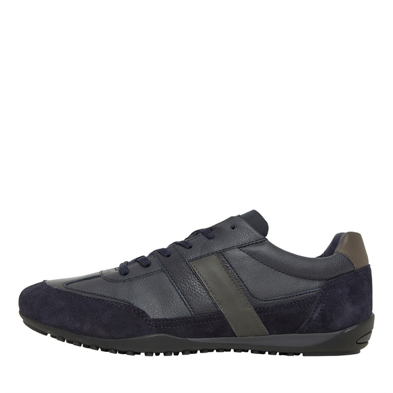 GEOX Mens Wells Low Profile Trainers Navy