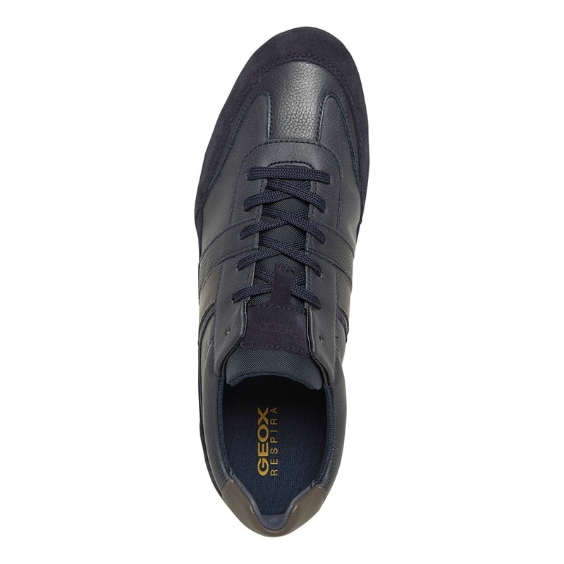 GEOX Mens Wells Low Profile Trainers Navy - Image 4