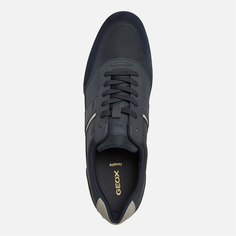 GEOX Mens Avery Trainers Navy - Image 4