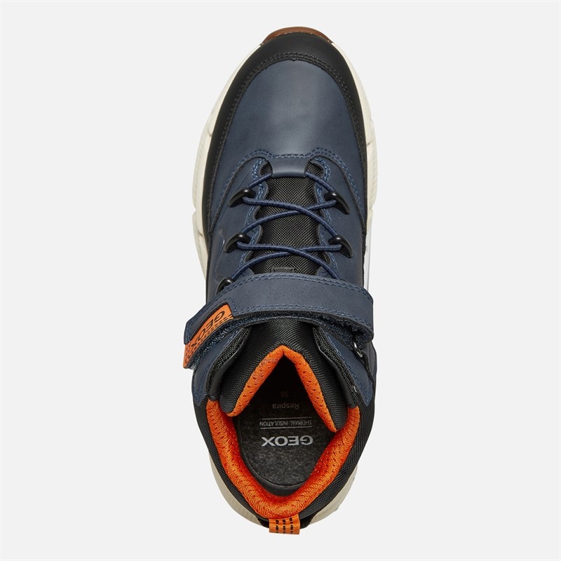 GEOX Junior Boys Flexypher Plus Boots Navy/Black - Image 4