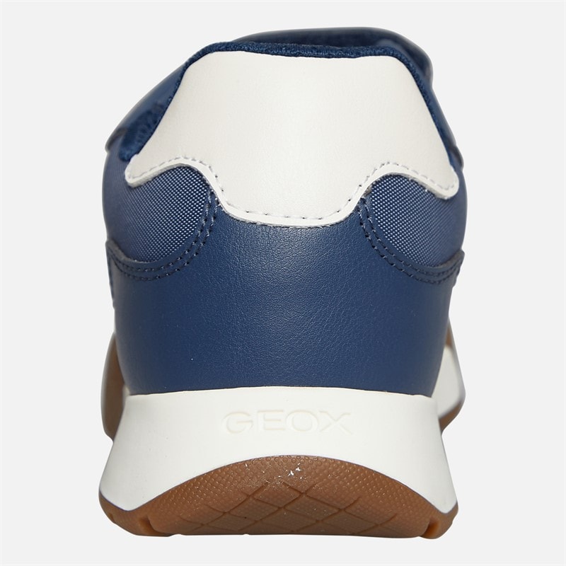 GEOX Junior Boys Rann Trainers Navy/Light Ivory Navy/Lt Ivory - Image 3