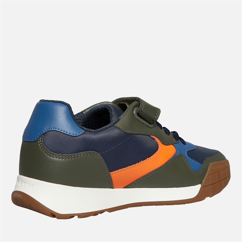 GEOX Junior Boys Rann Trainers Military/Orange - Image 5