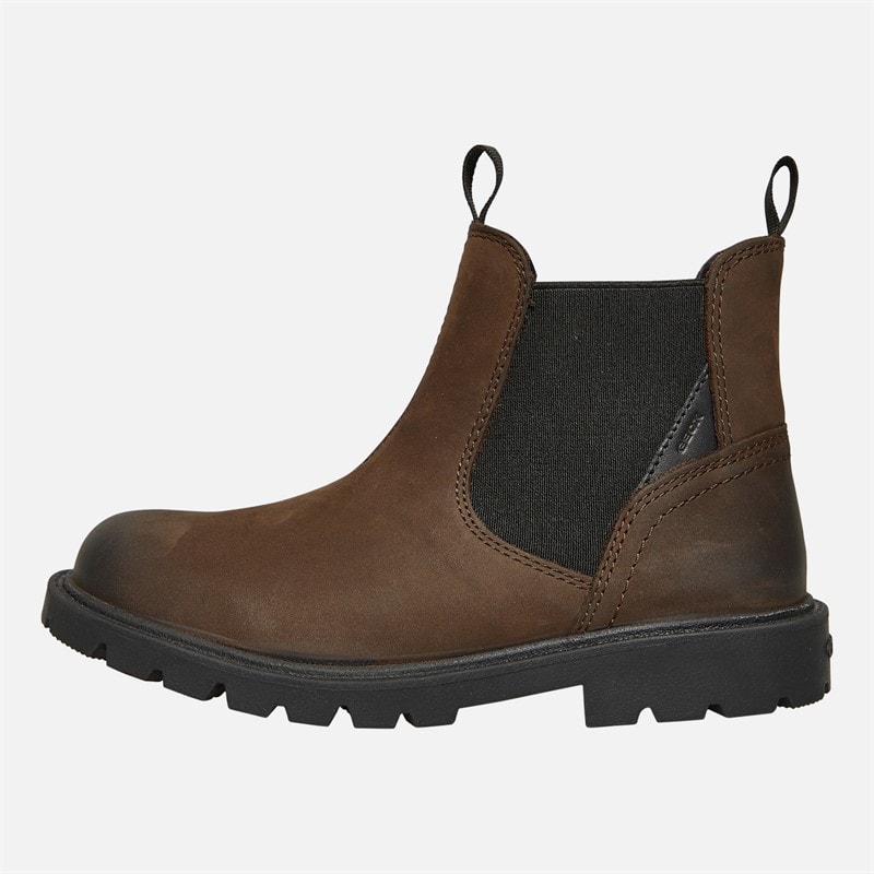 GEOX Boys Shaylax Chelsea Boots Coffee/Black - Image 1