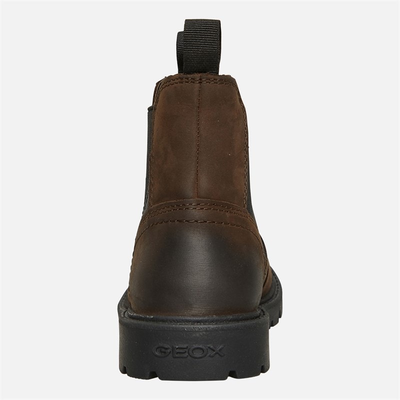 GEOX Boys Shaylax Chelsea Boots Coffee/Black - Image 3