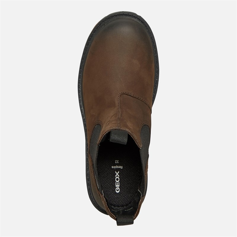 GEOX Boys Shaylax Chelsea Boots Coffee/Black - Image 4
