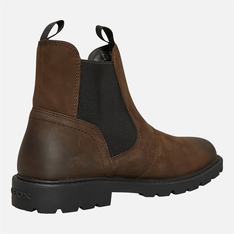 GEOX Junior Boys Shaylax Chelsea Boots Coffee/Black - Image 5