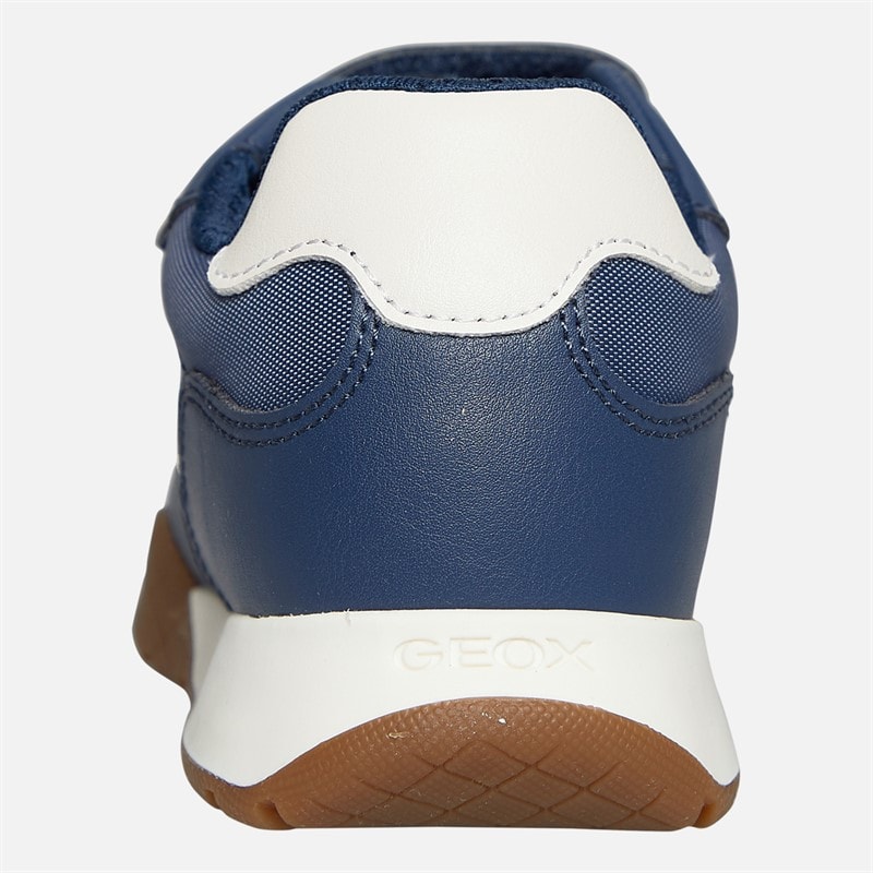 GEOX Boys Rann Trainers Navy/Light Ivory Navy/Lt Ivory - Image 3