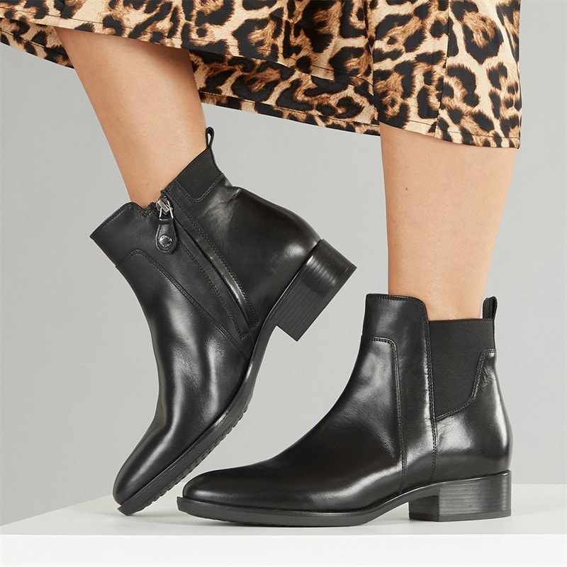 GEOX Womens Felicity Chelsea Boots Black - Image 5