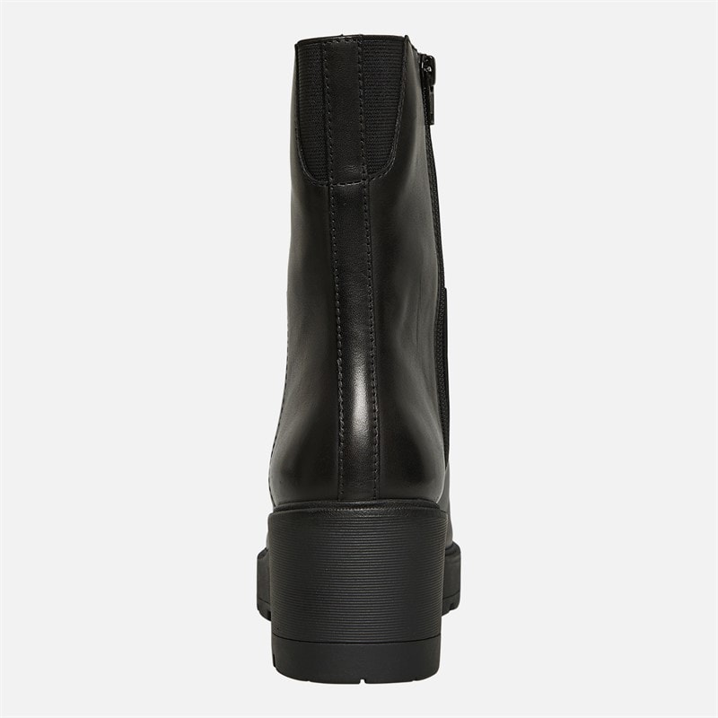 GEOX Womens Miereille Wedge Heel Ankle Boots Black - Image 4