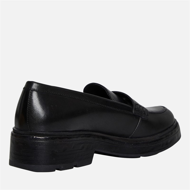 GEOX Womens Swelen Chunky Loafers Black - Image 5