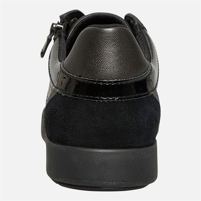 GEOX Womens Blomie Zip Trainers Black - Image 3