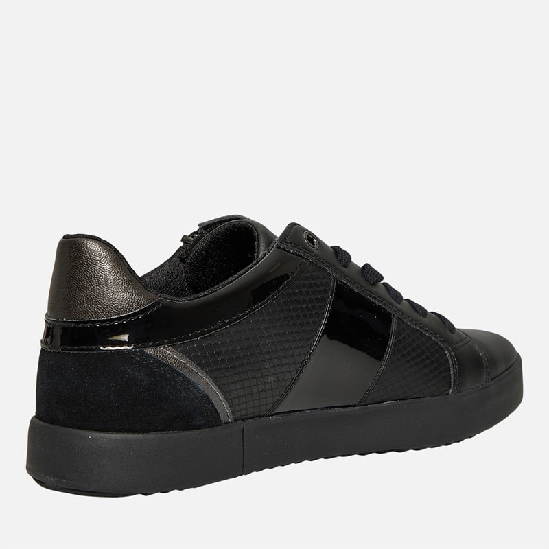 GEOX Womens Blomie Zip Trainers Black - Image 5