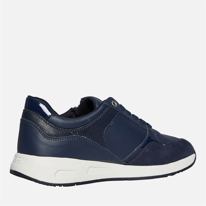 GEOX Womens Bulmya Zip Trainers Navy - Image 5