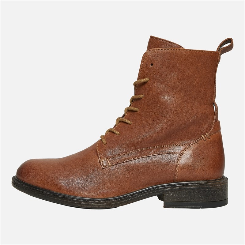 GEOX Womens Catria Lace Up Ankle Boots Brown - Image 2