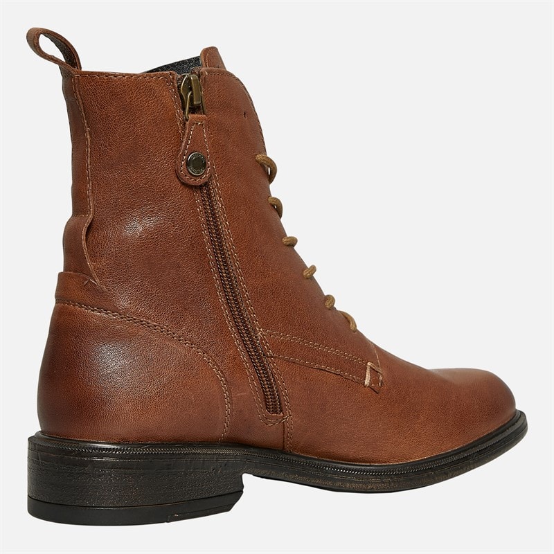GEOX Womens Catria Lace Up Ankle Boots Brown - Image 5