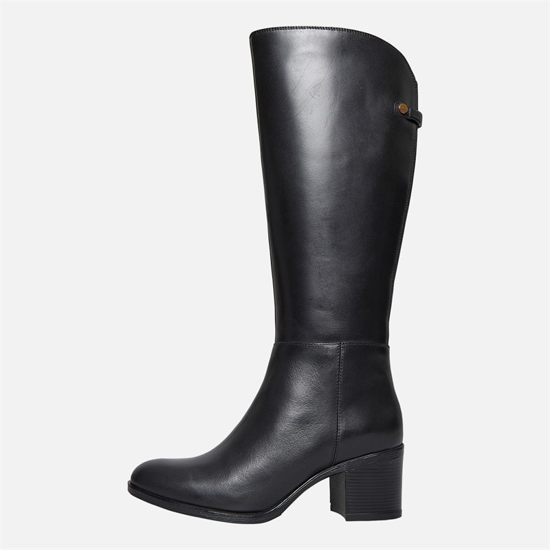 GEOX Womens New Knee High Boots Black - Image 2