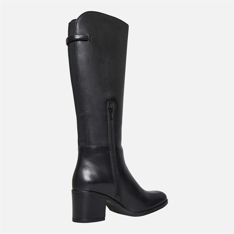 GEOX Womens New Knee High Boots Black - Image 5