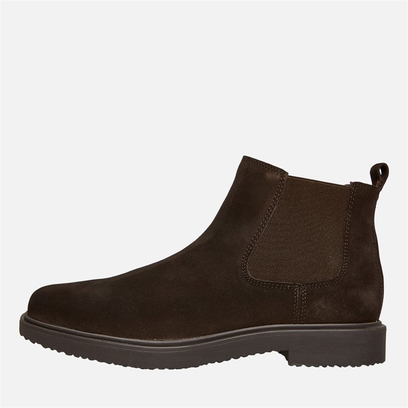 GEOX Mens Massimiano Chelsea Boots Dark Brown - Image 1