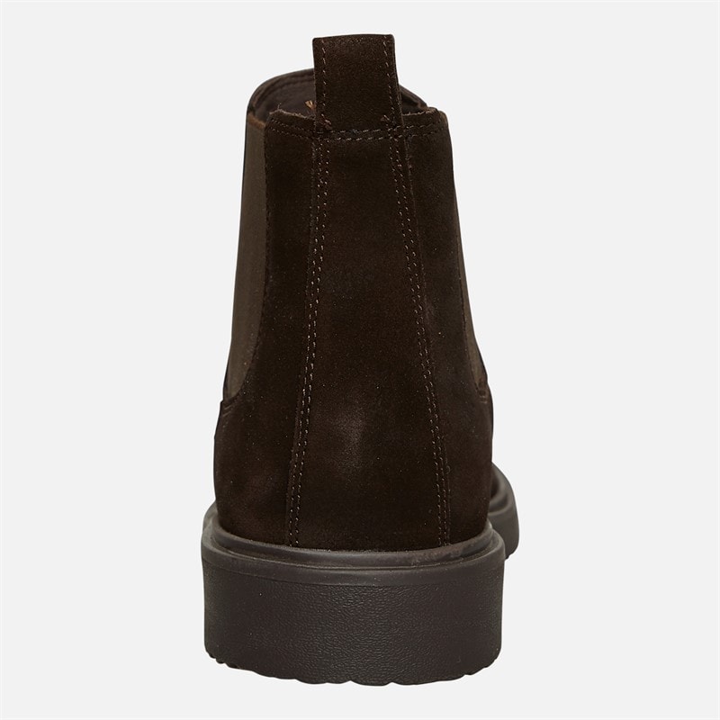 GEOX Mens Massimiano Chelsea Boots Dark Brown - Image 3