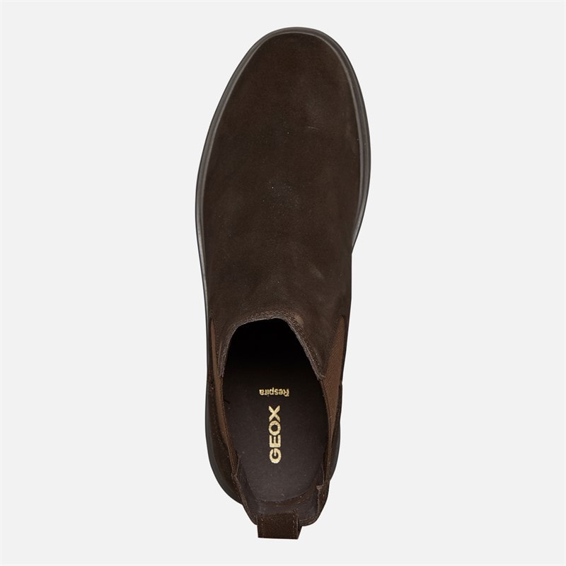 GEOX Mens Massimiano Chelsea Boots Dark Brown - Image 4